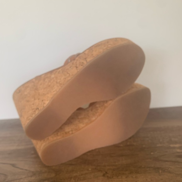 Kjaques St. Tropez Cunegonde Womens Brown Strappy Wedge Heels Sandals Shoe 6.5-7 - Picture 10 of 10